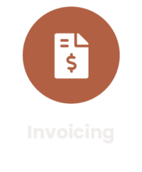 Icon representing invoicing with a dollar sign